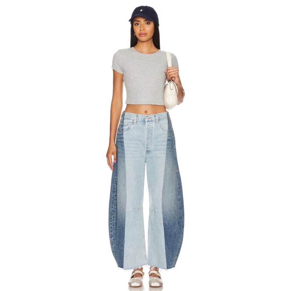 Citizens of Humanity x Free People Pieced Horseshoe Jeans in Fracture Size 30